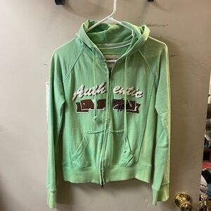 Cocoa authentic vintage, full 2 directional zip, ladies size small cotton hoodie